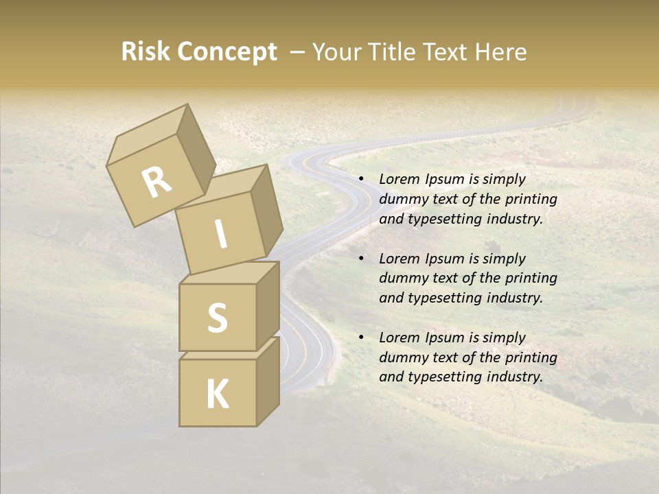 Usa Road Idaho PowerPoint Template