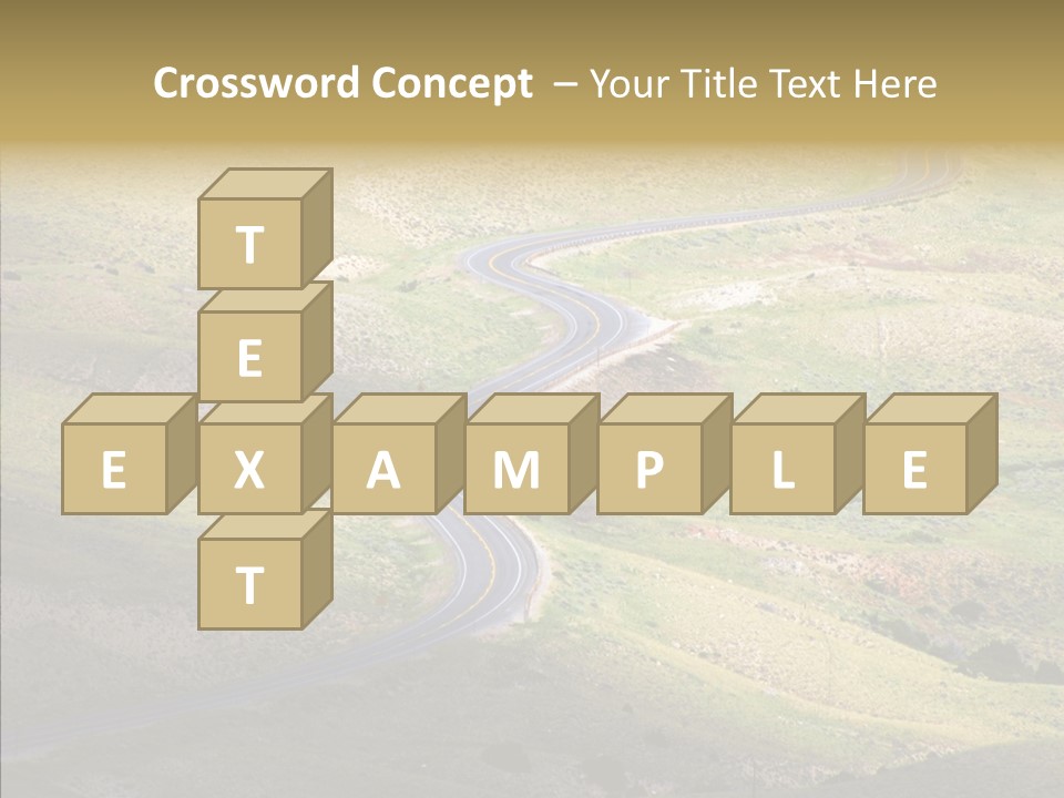 Usa Road Idaho PowerPoint Template