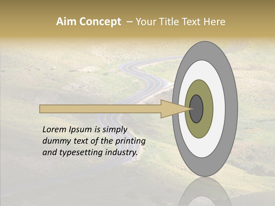 Usa Road Idaho PowerPoint Template