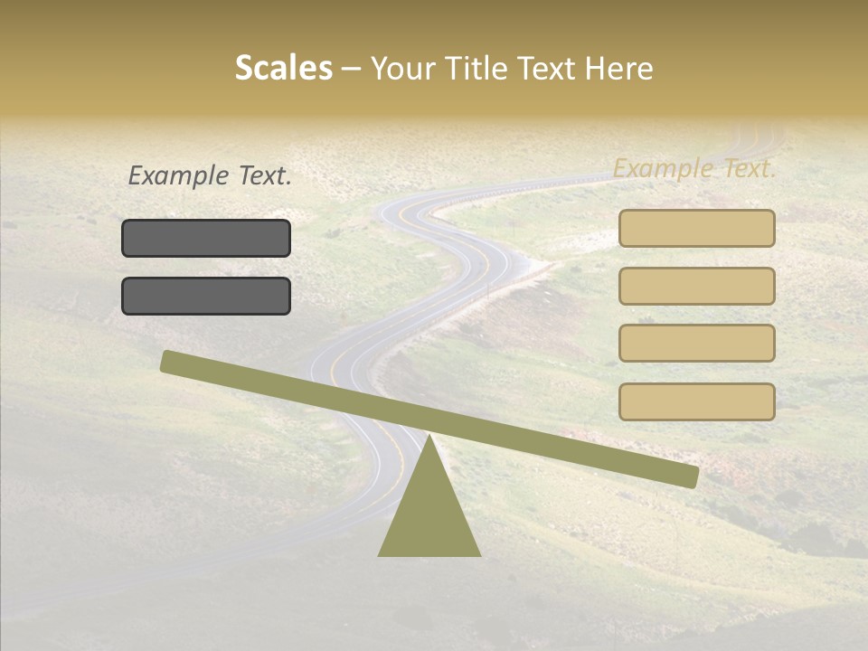 Usa Road Idaho PowerPoint Template