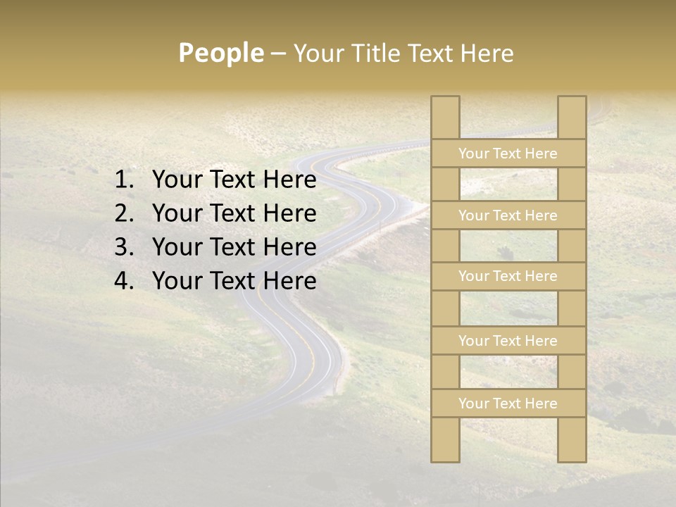 Usa Road Idaho PowerPoint Template