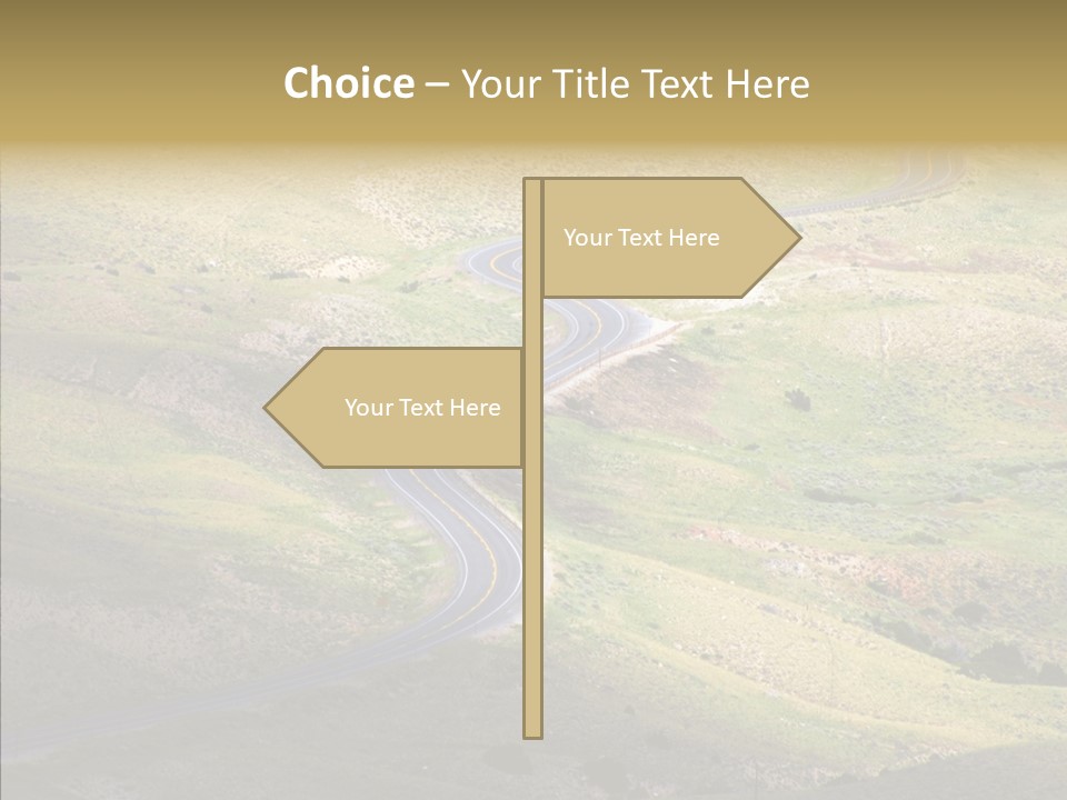 Usa Road Idaho PowerPoint Template