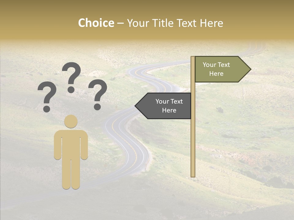 Usa Road Idaho PowerPoint Template