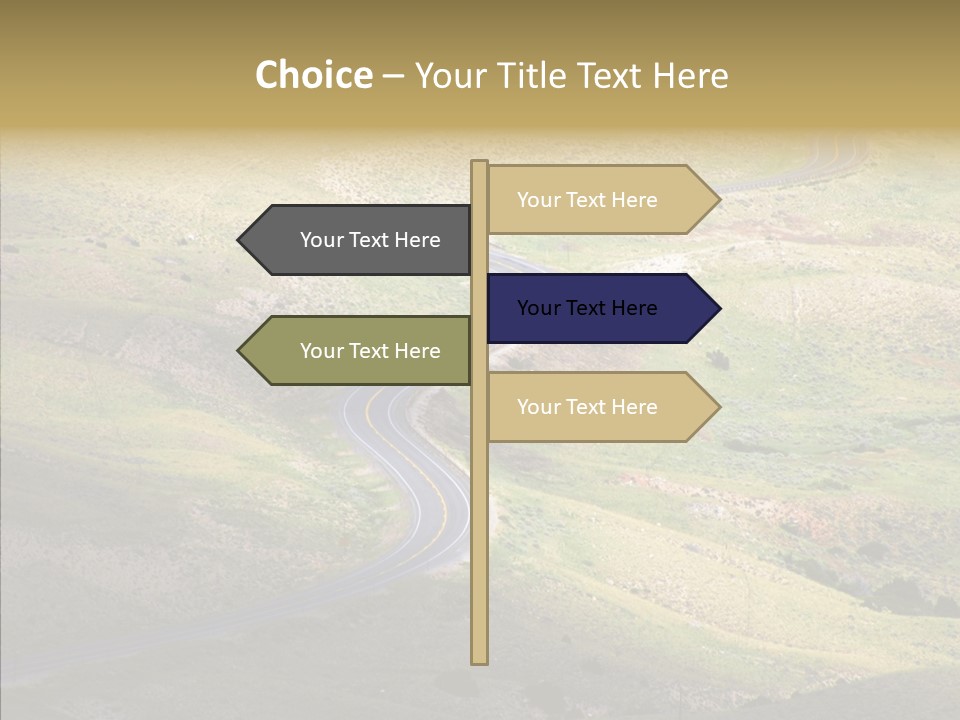 Usa Road Idaho PowerPoint Template