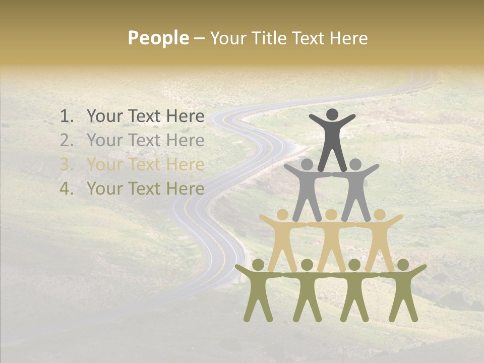 Usa Road Idaho PowerPoint Template