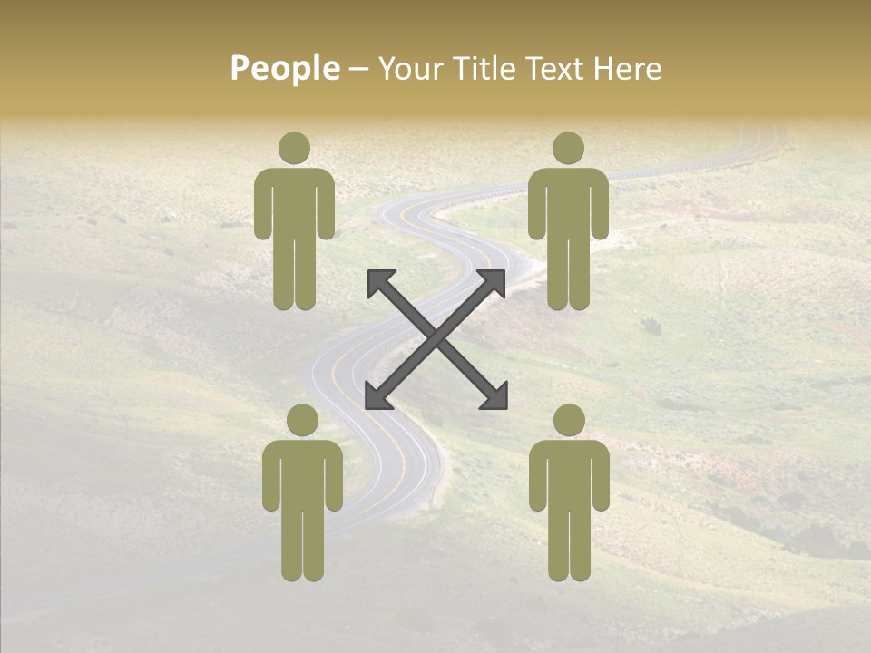 Usa Road Idaho PowerPoint Template