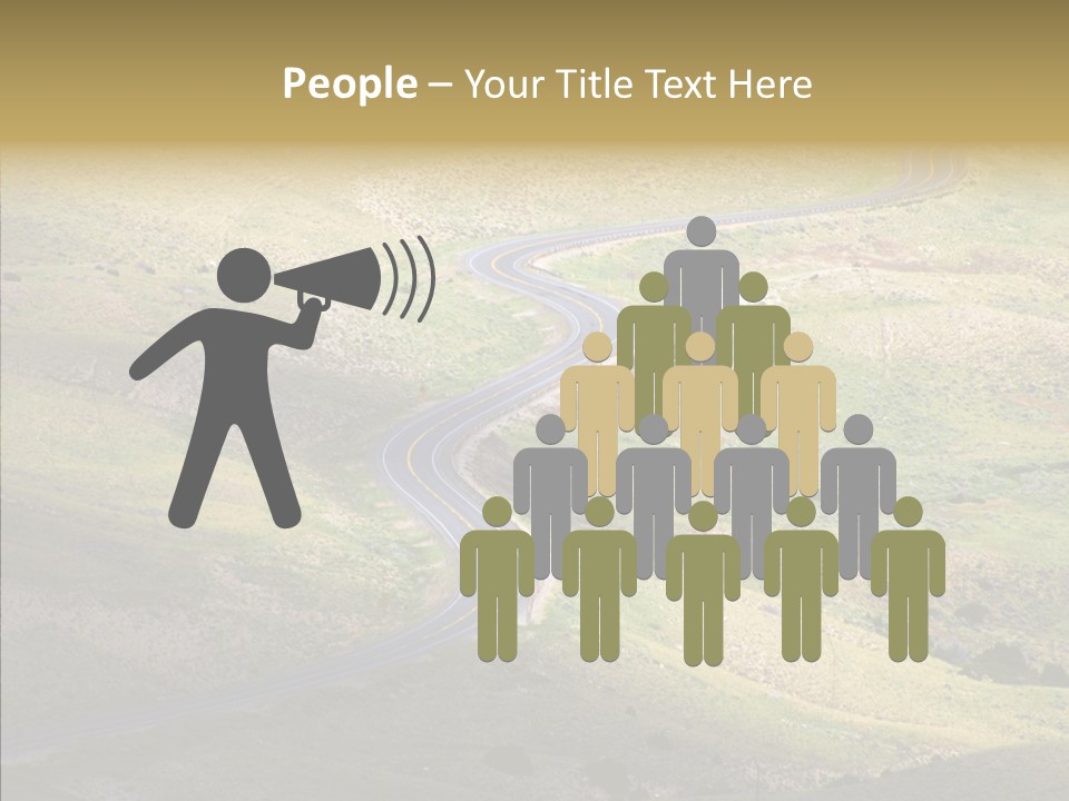 Usa Road Idaho PowerPoint Template