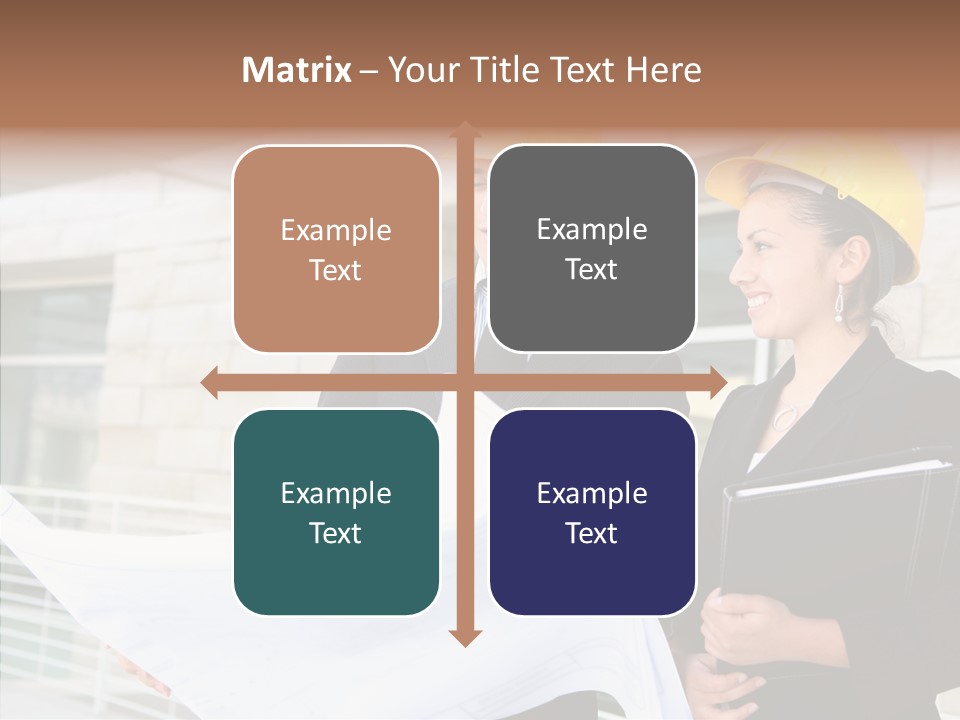 Blueprints Corporate Architect PowerPoint Template
