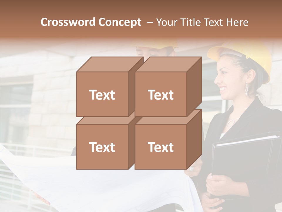 Blueprints Corporate Architect PowerPoint Template
