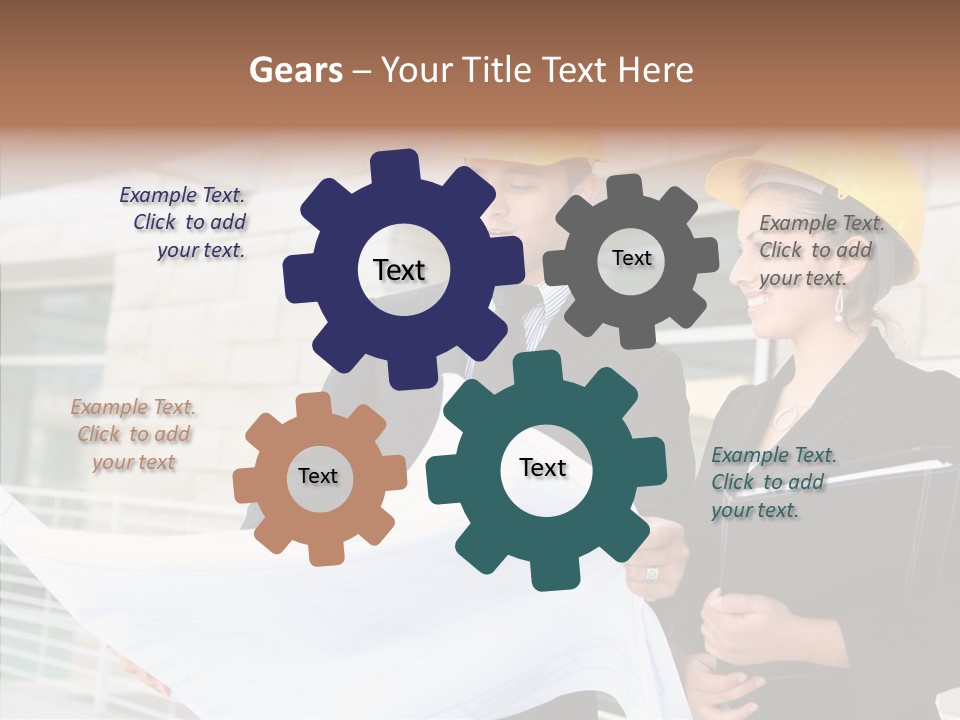 Blueprints Corporate Architect PowerPoint Template