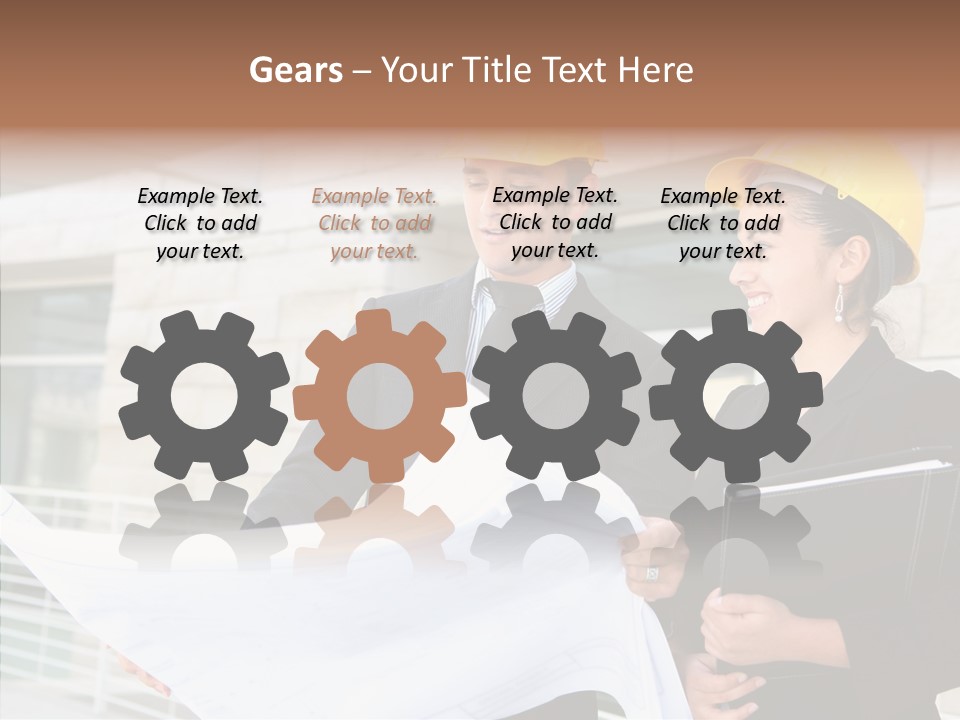 Blueprints Corporate Architect PowerPoint Template