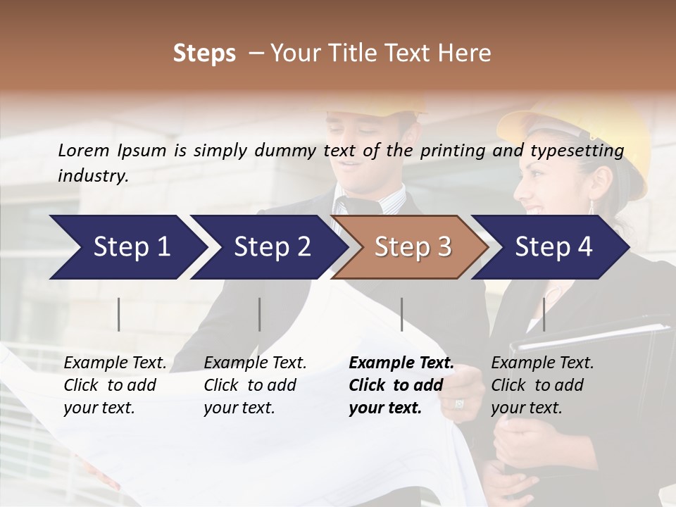 Blueprints Corporate Architect PowerPoint Template