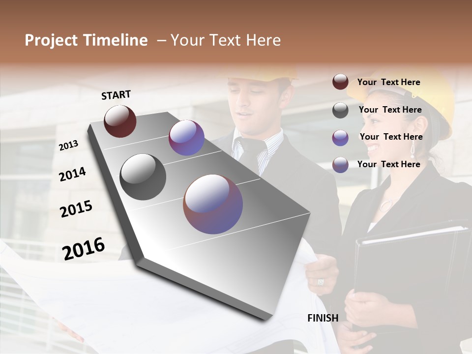 Blueprints Corporate Architect PowerPoint Template