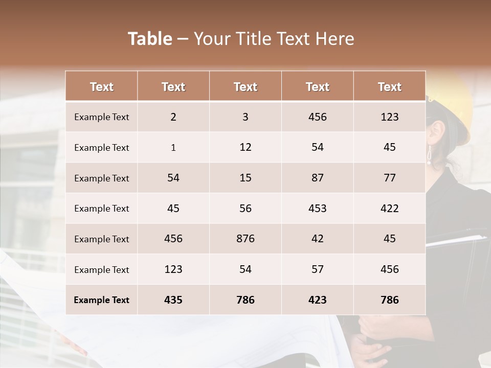 Blueprints Corporate Architect PowerPoint Template
