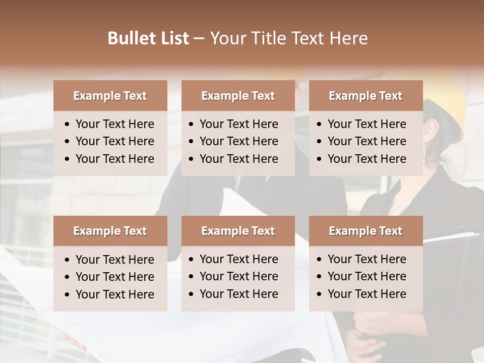Blueprints Corporate Architect PowerPoint Template