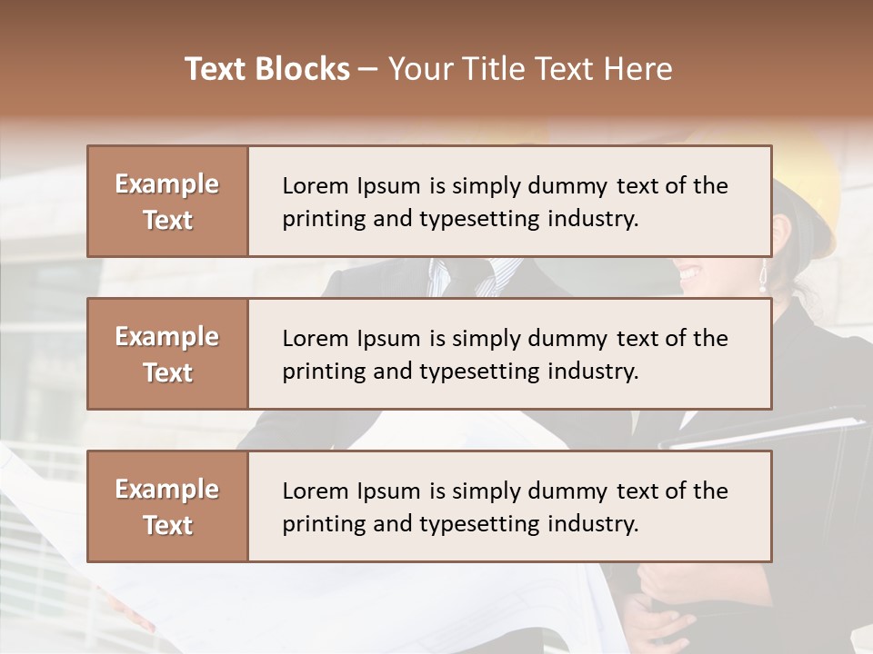 Blueprints Corporate Architect PowerPoint Template