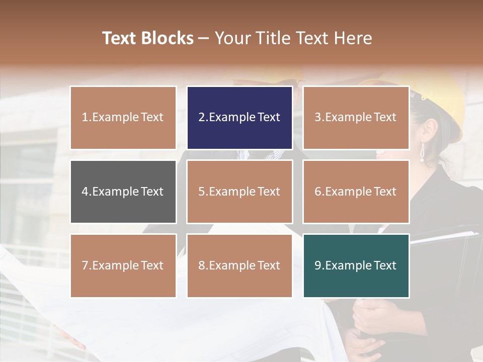 Blueprints Corporate Architect PowerPoint Template