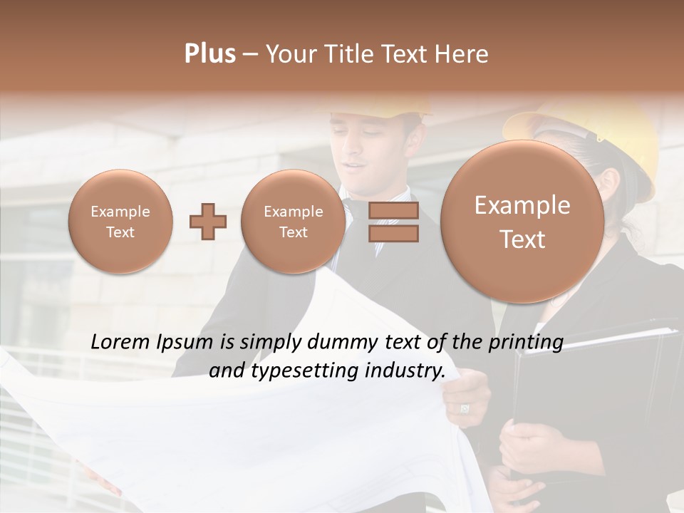 Blueprints Corporate Architect PowerPoint Template