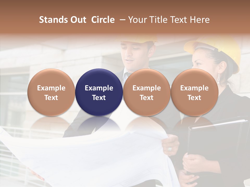 Blueprints Corporate Architect PowerPoint Template