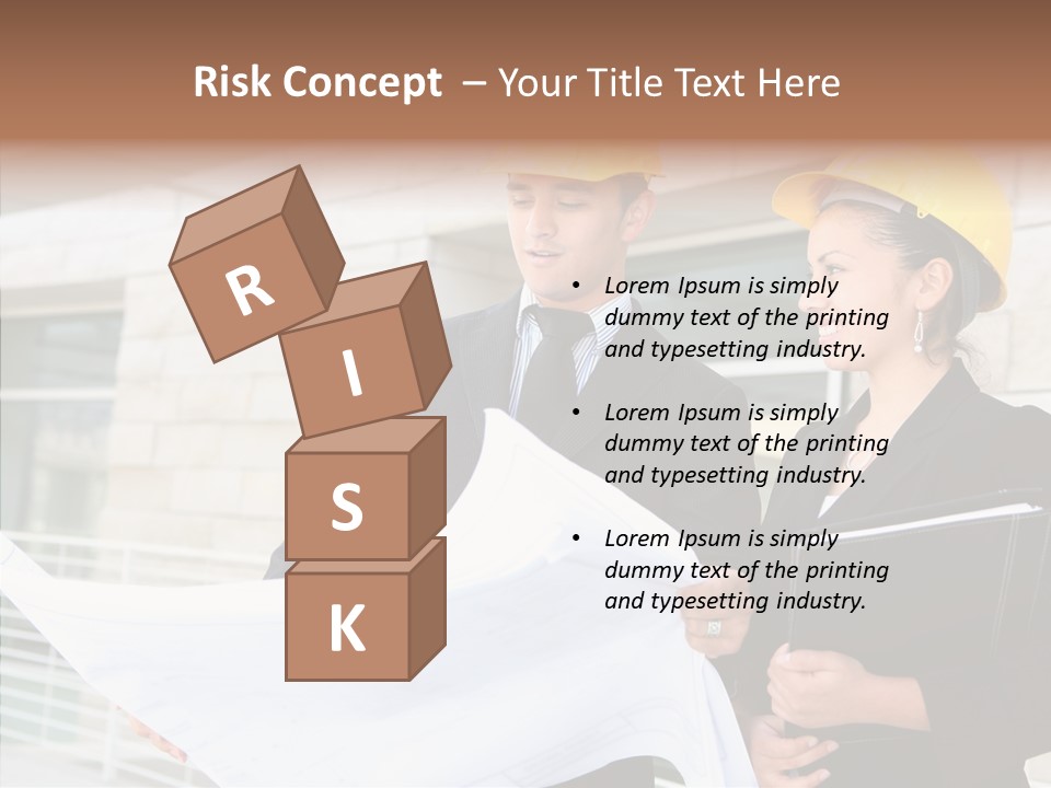 Blueprints Corporate Architect PowerPoint Template