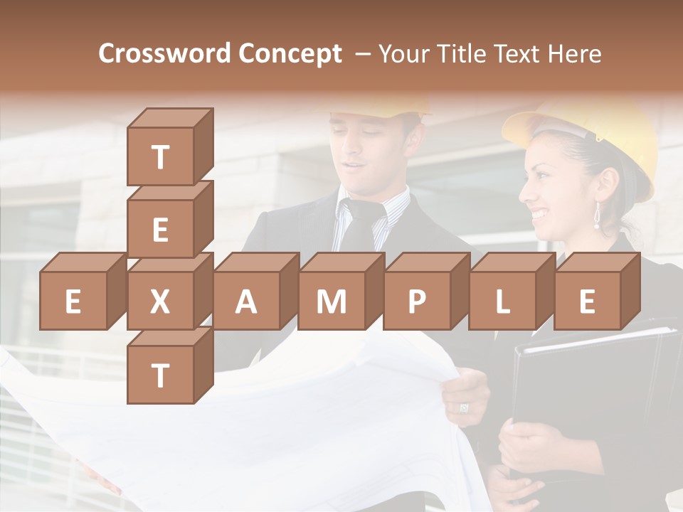 Blueprints Corporate Architect PowerPoint Template