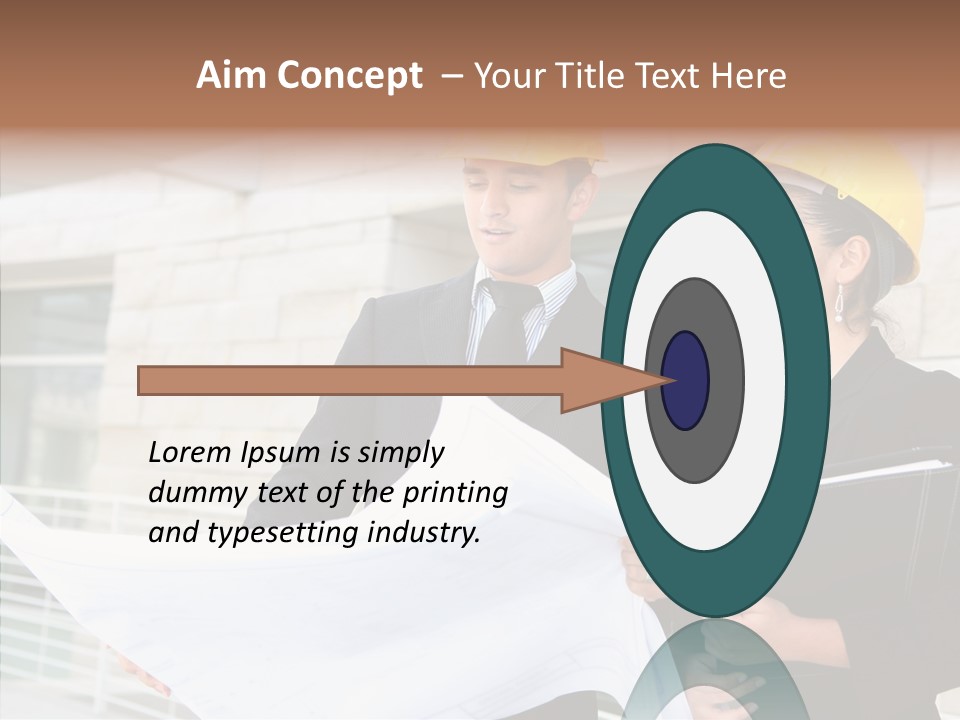 Blueprints Corporate Architect PowerPoint Template