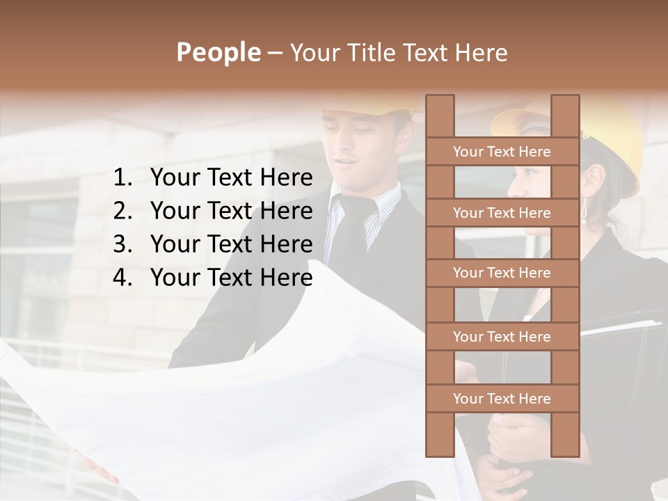 Blueprints Corporate Architect PowerPoint Template