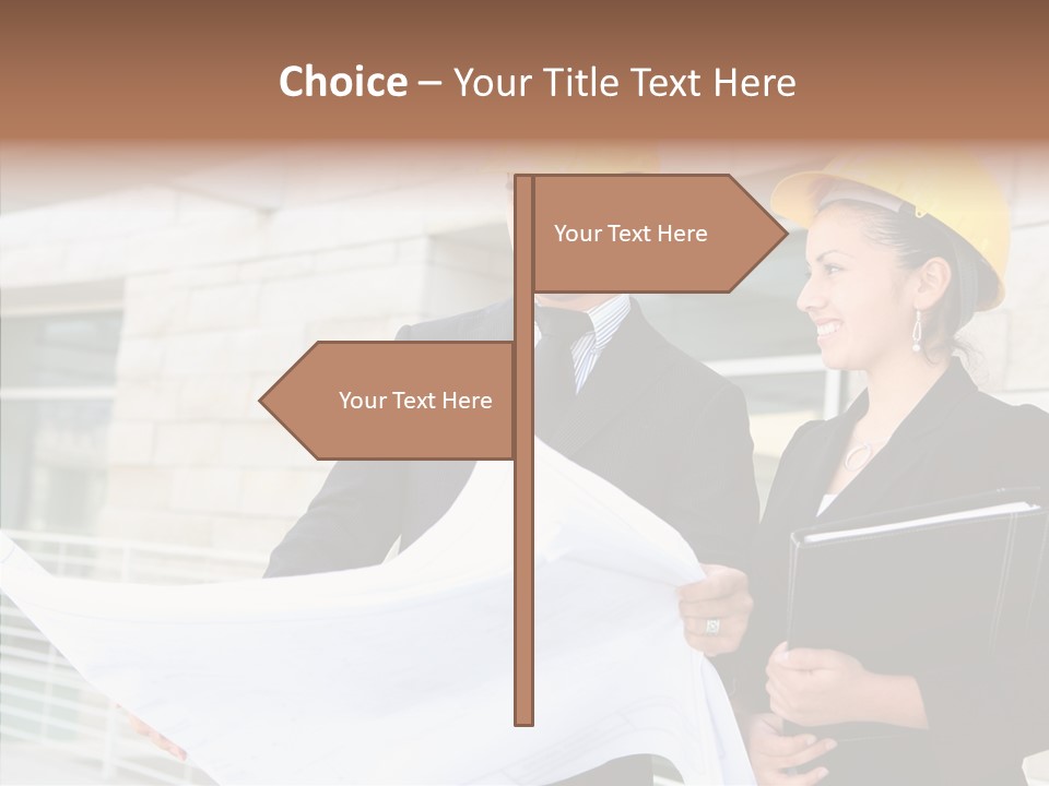 Blueprints Corporate Architect PowerPoint Template