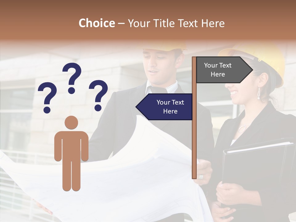 Blueprints Corporate Architect PowerPoint Template