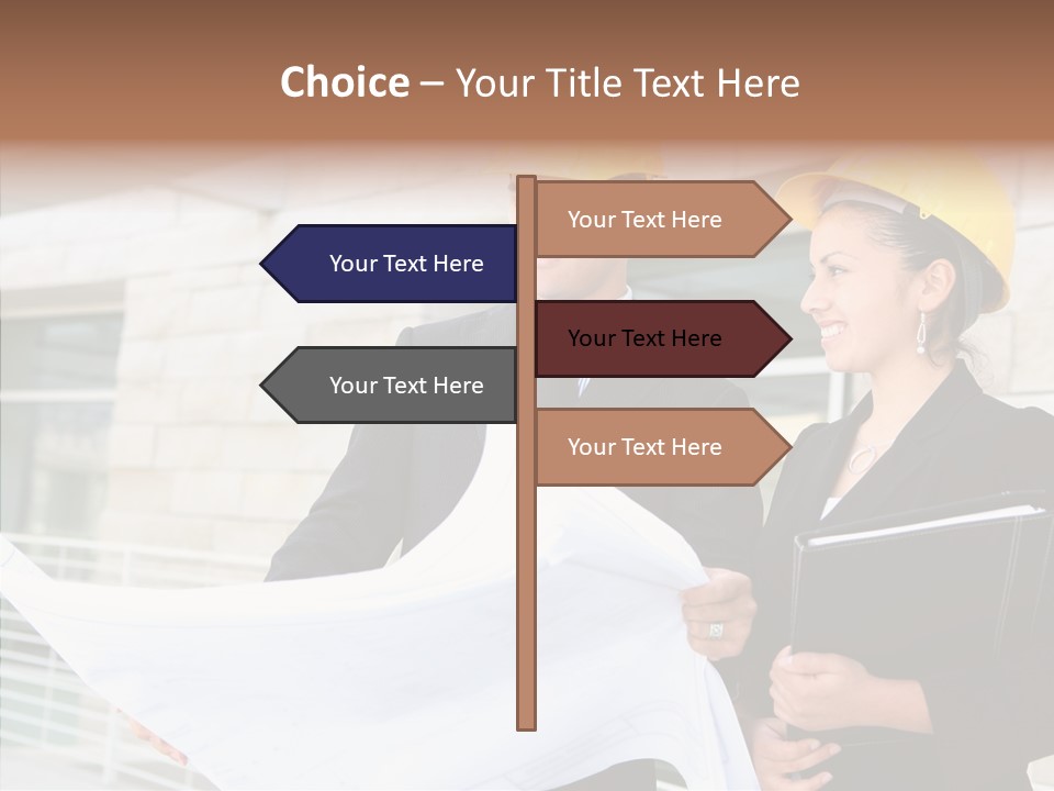 Blueprints Corporate Architect PowerPoint Template