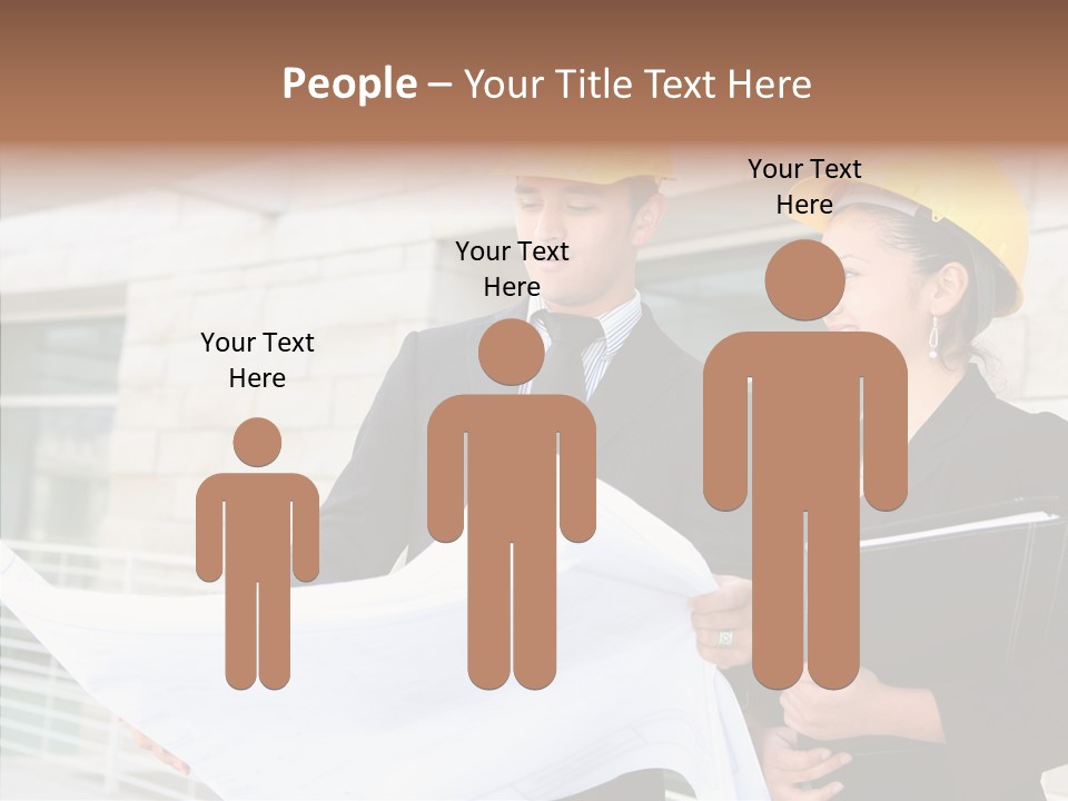 Blueprints Corporate Architect PowerPoint Template