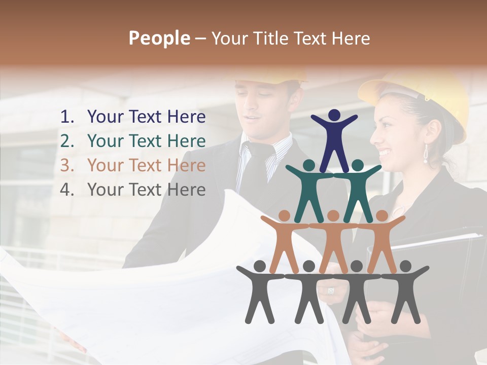 Blueprints Corporate Architect PowerPoint Template