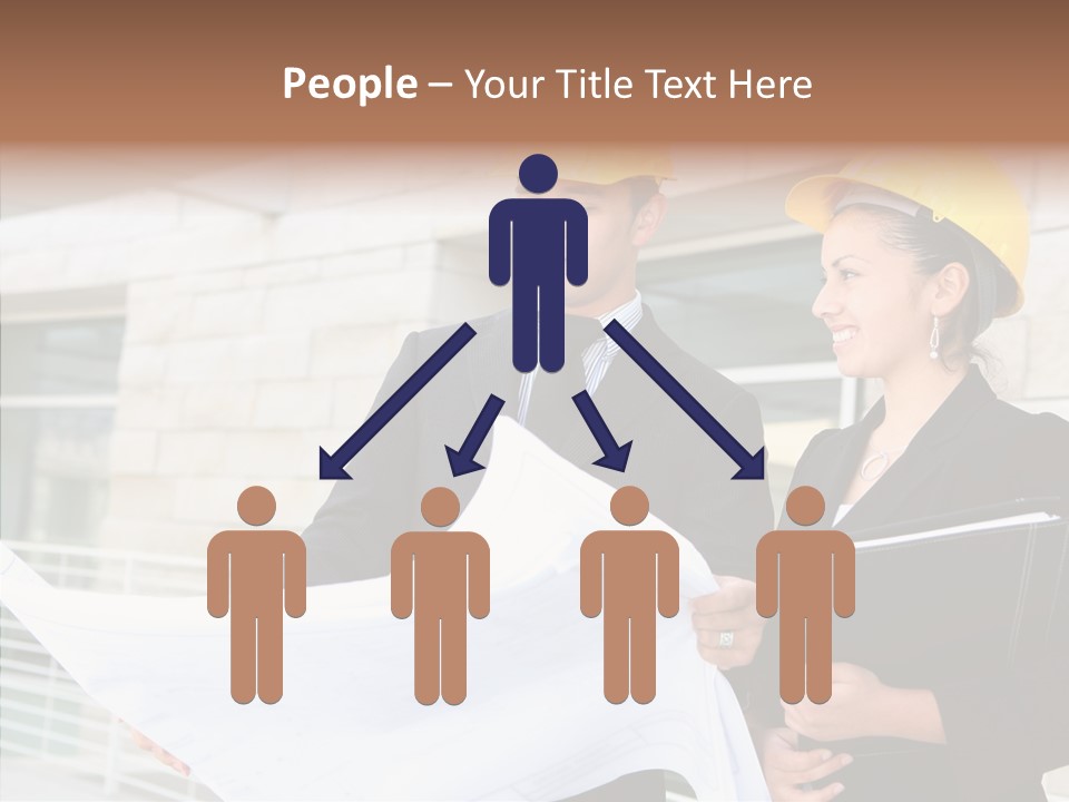 Blueprints Corporate Architect PowerPoint Template