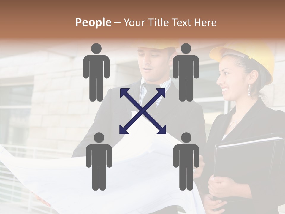 Blueprints Corporate Architect PowerPoint Template