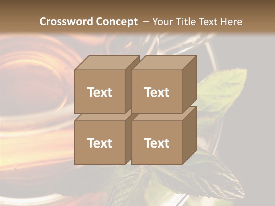 Freshness Leaves Aromatherapy PowerPoint Template