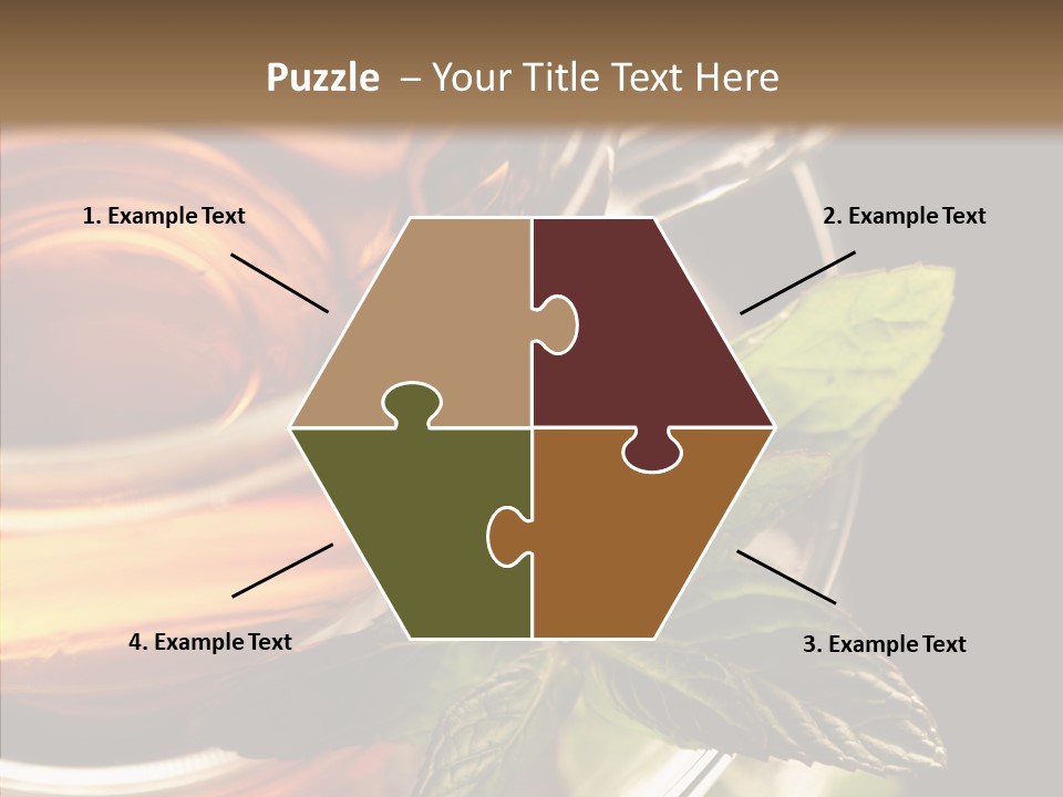 Freshness Leaves Aromatherapy PowerPoint Template