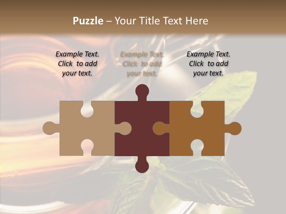 Freshness Leaves Aromatherapy PowerPoint Template