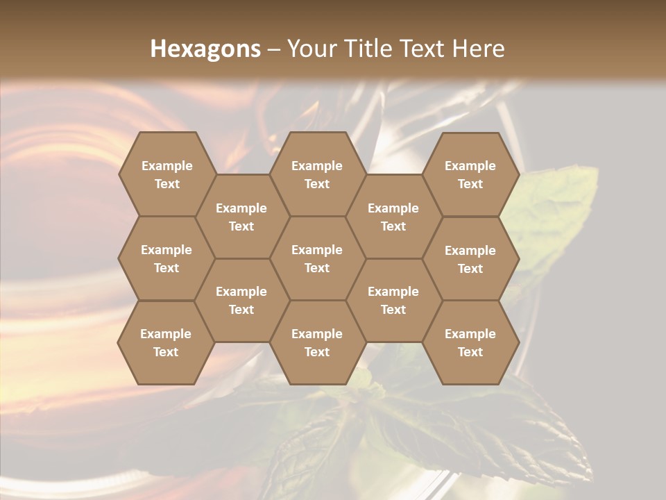 Freshness Leaves Aromatherapy PowerPoint Template