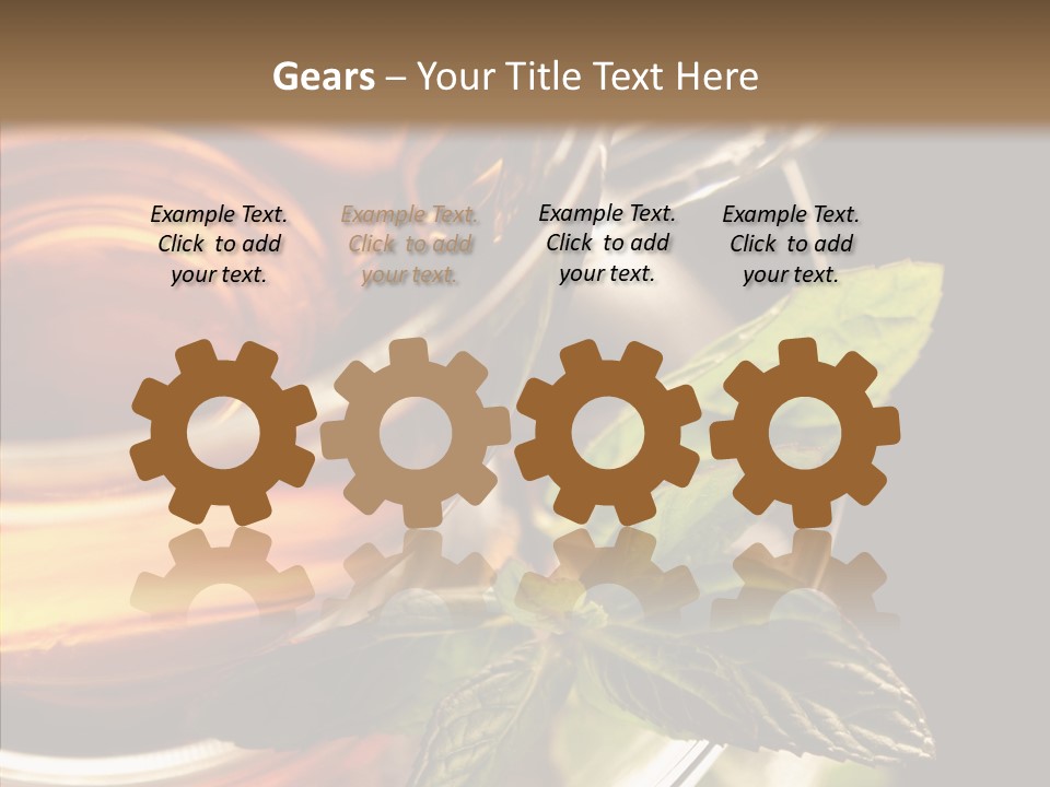 Freshness Leaves Aromatherapy PowerPoint Template