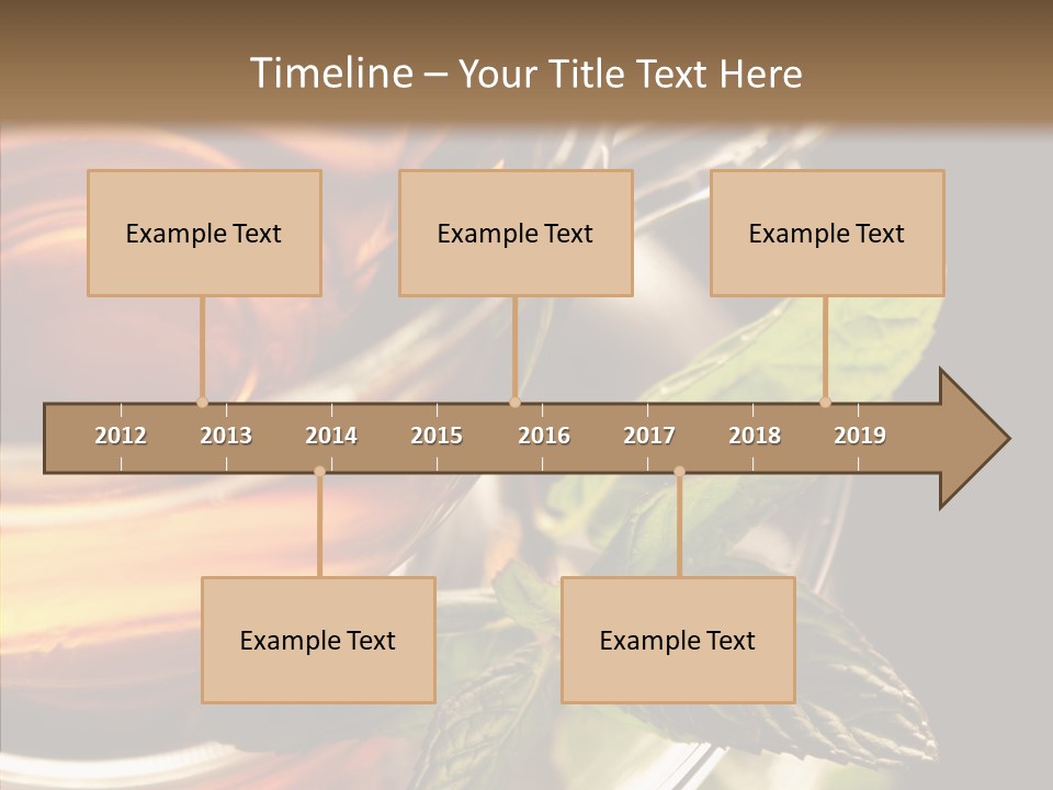 Freshness Leaves Aromatherapy PowerPoint Template