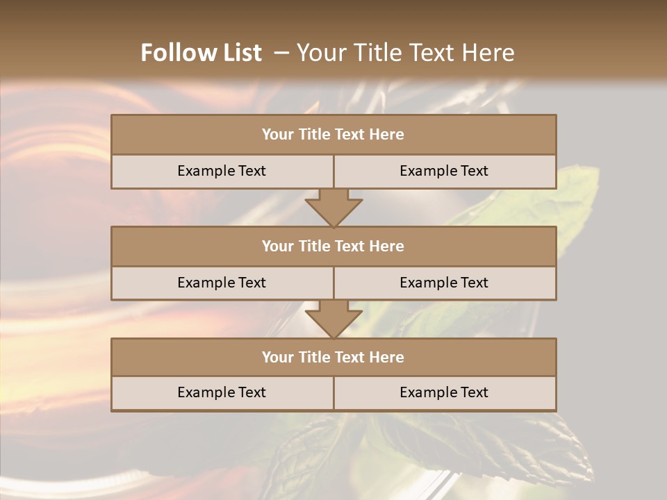 Freshness Leaves Aromatherapy PowerPoint Template