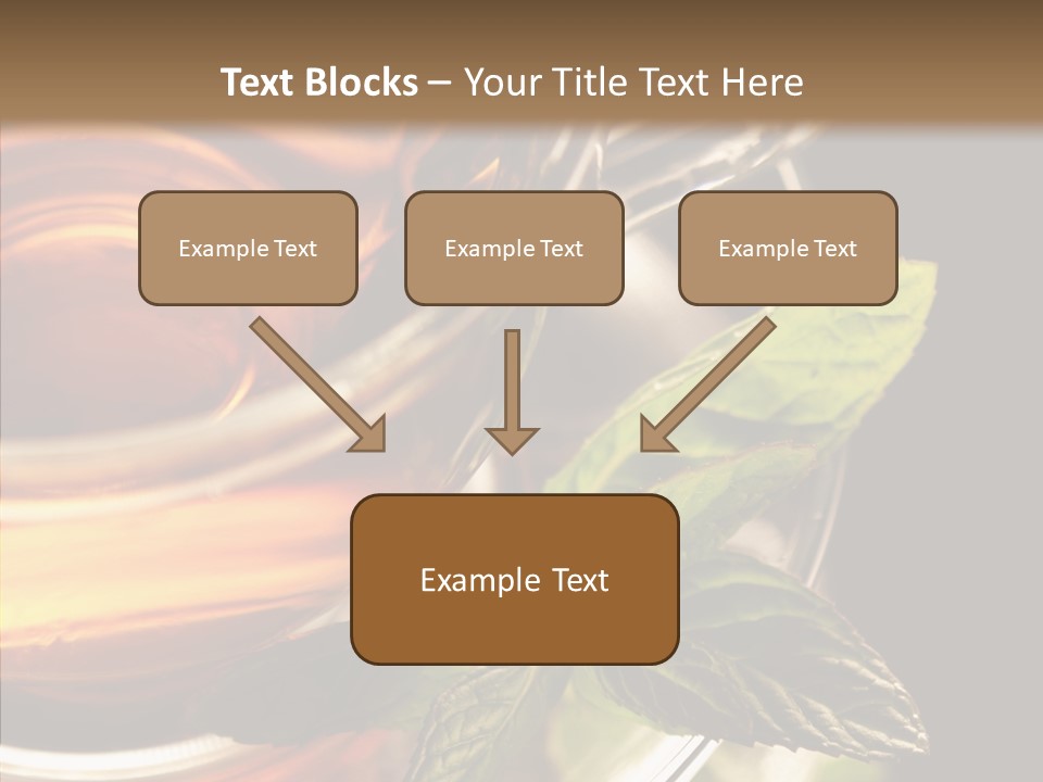 Freshness Leaves Aromatherapy PowerPoint Template