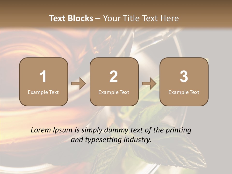 Freshness Leaves Aromatherapy PowerPoint Template