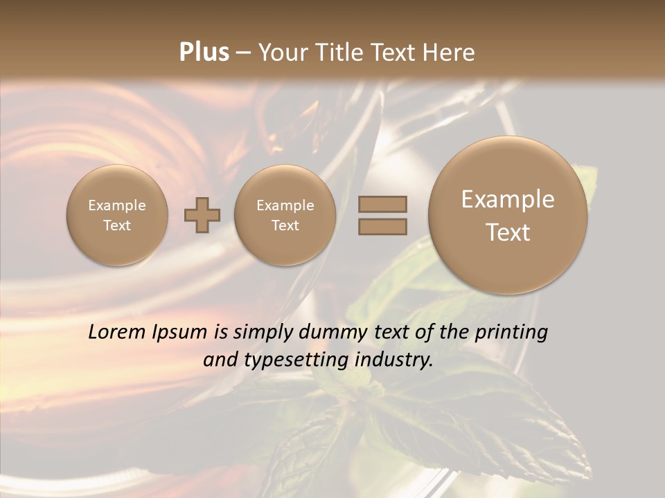 Freshness Leaves Aromatherapy PowerPoint Template