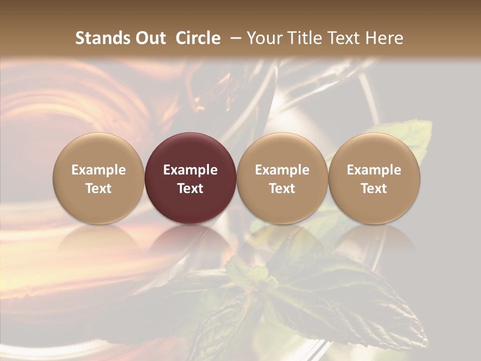 Freshness Leaves Aromatherapy PowerPoint Template