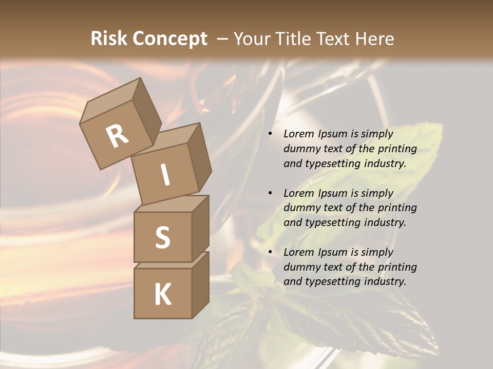 Freshness Leaves Aromatherapy PowerPoint Template