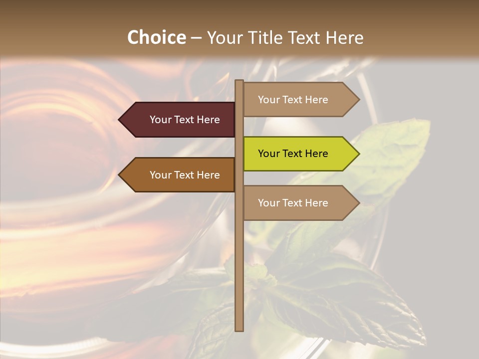 Freshness Leaves Aromatherapy PowerPoint Template