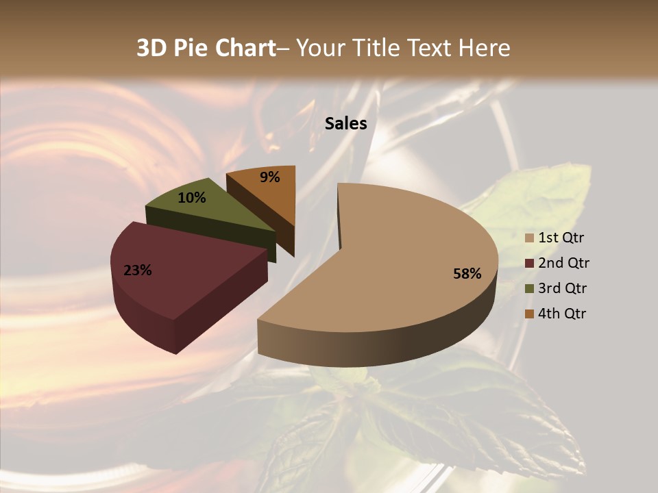 Freshness Leaves Aromatherapy PowerPoint Template