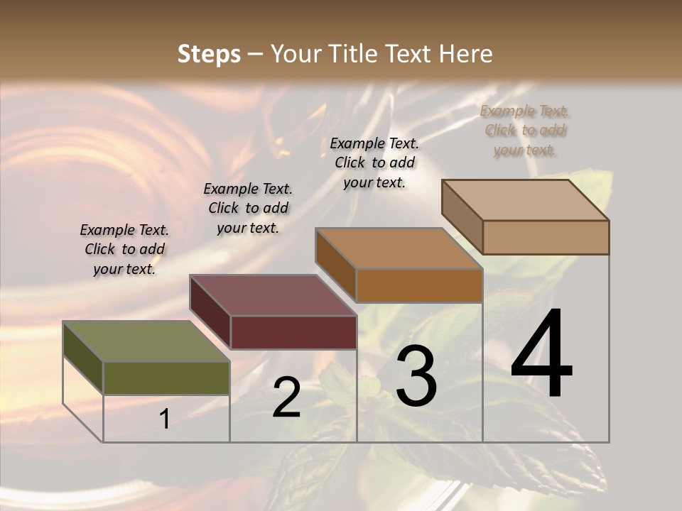 Freshness Leaves Aromatherapy PowerPoint Template
