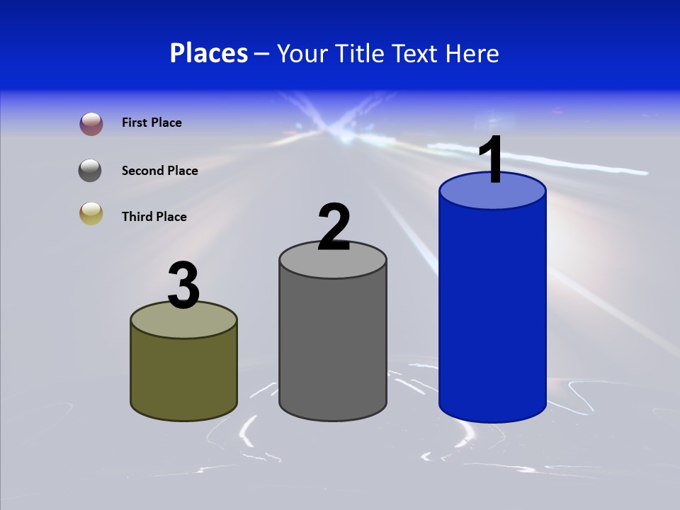 Traffic Motion Speedlight PowerPoint Template